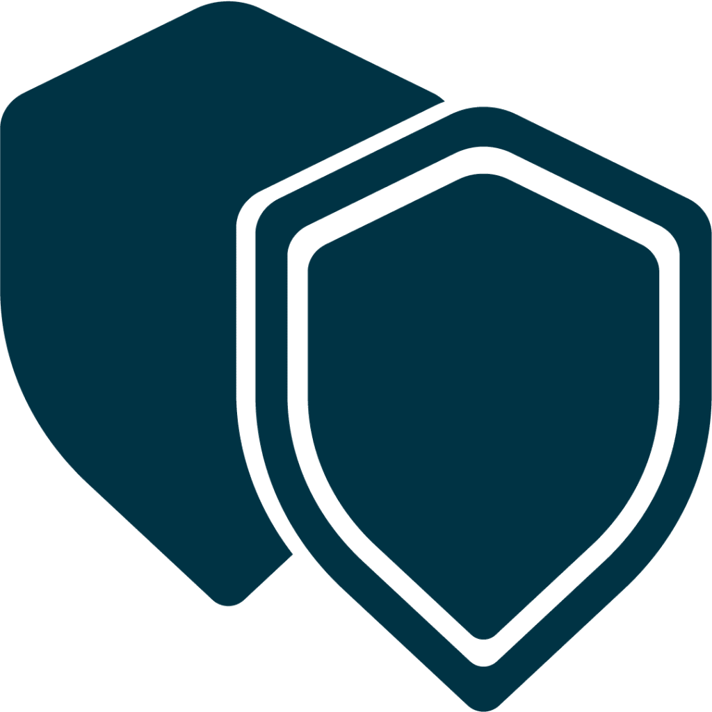 Blue shield icon