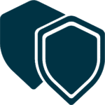 Blue shield icon